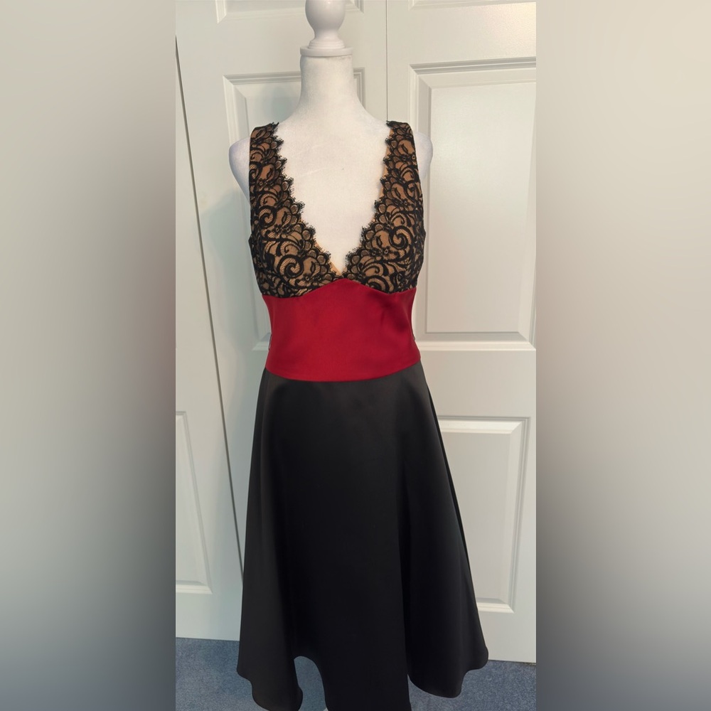 Vintage Laundry Lace Block cocktail dress